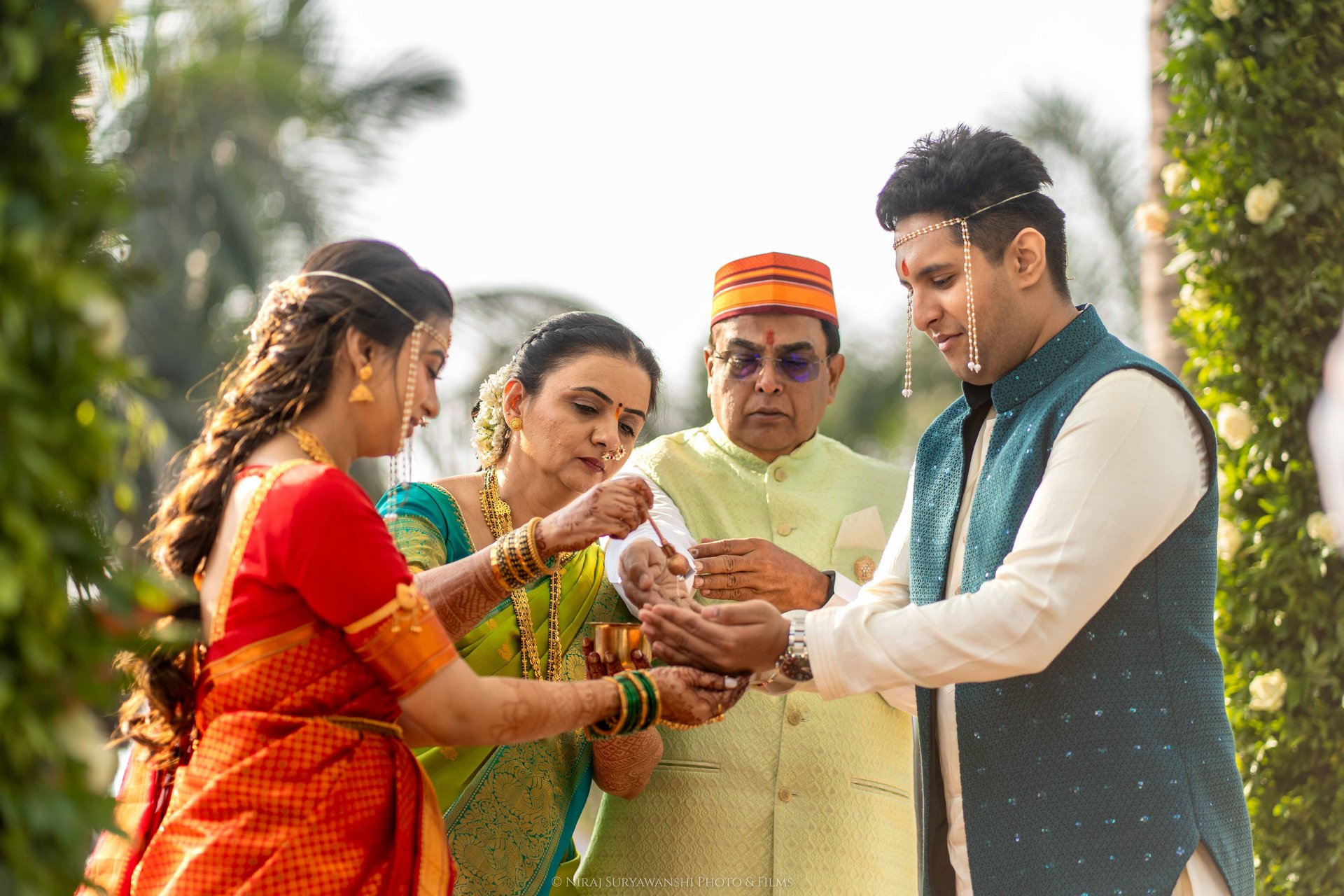 Aditi Siddhesh wedding haldi ceremony Pune