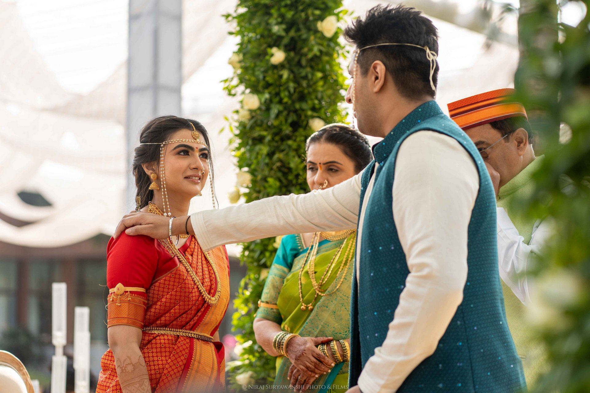 Aditi Siddhesh wedding haldi ceremony Pune