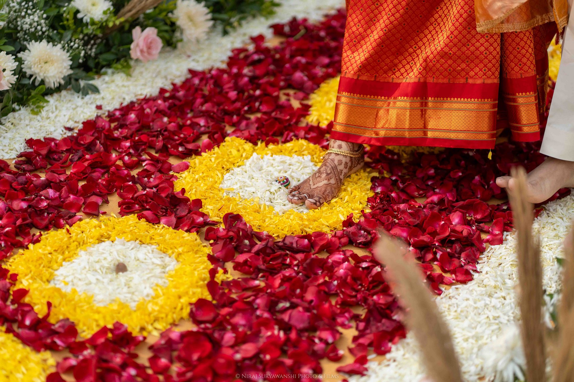 Aditi Siddhesh wedding haldi ceremony Pune