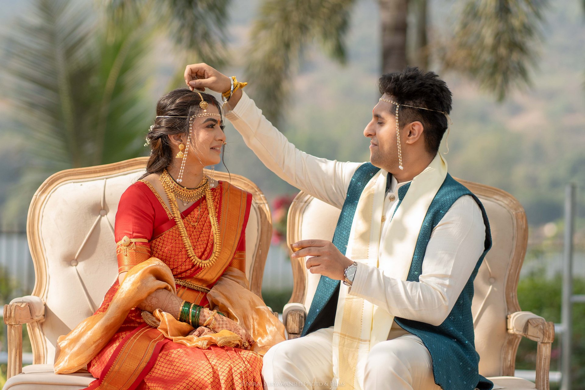 Aditi Siddhesh wedding haldi ceremony Pune