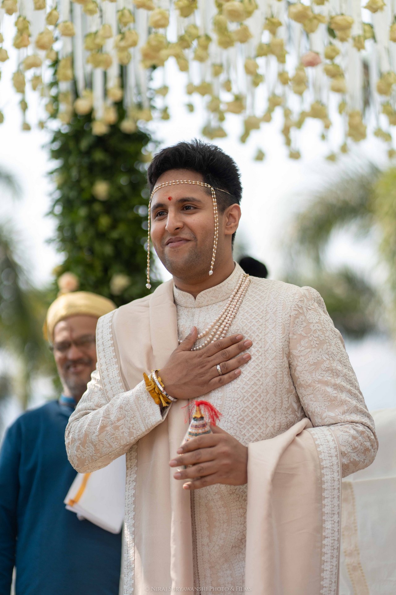 Aditi Siddhesh wedding haldi ceremony Pune